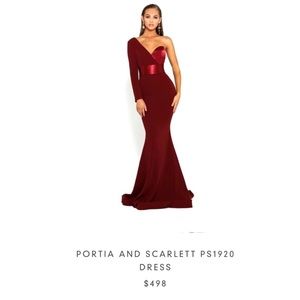 Formal burgundy dress